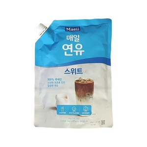 매일 연유 스위트 1kg 파우치 커피 및 음료전용, 6개