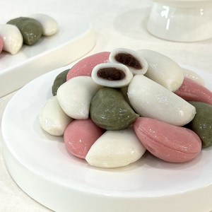 [굿잇츠] 3종 바람떡 1kg+1kg 지퍼백포장떡 굳지않는떡 팥앙금 냉동 떡 맛집 아침식사대용, 1kg, 2개