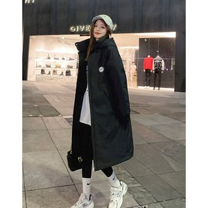Teresa 여성 겨울 빈티지 간절기 오리털 롱패딩 후드 점퍼 패딩 자켓 빅사이즈 아우터 캐주얼 데일리 점퍼 뽀송뽀송 따뜻한 방풍점퍼 아이보리 블랙 후드 어버핏 롱 패딩