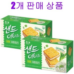 해태 샌드에이스 대파크림치즈, 2개, 204mg