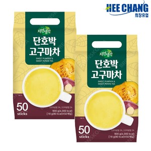 희창 단호박 고구마차 스틱 50T X 2개 자연생각, 18g, 50개입