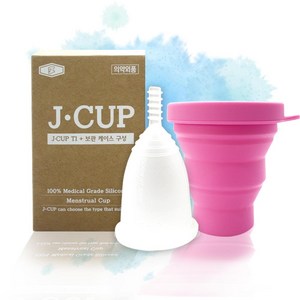 퓨어한 체내형 생리컵 제이컵 JCUP 약국판매 생리컵, M, 1개, 1개