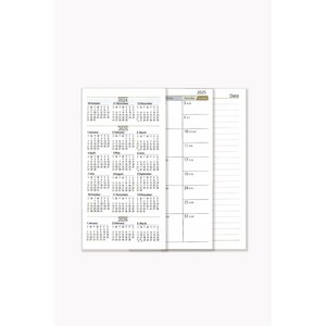 [2025년] 마뜨 52절 6공 가죽 미니 업무 수첩 휴대용 플래너 다이어리 커버, CEO수첩 추가 한권속지