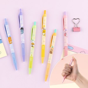 카카오프렌즈 노크식 볼펜 0.38mm / 다꾸 펜 PEN 학용품 필기구 볼펜선물 캐릭터볼펜 멀티펜 선물용볼펜 볼펜브랜드 필기도구 예쁜볼펜 카카오볼펜 볼펜선물 잘써지는볼펜, 어피치