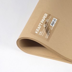 PaperPhant 포장용 크라프트지, 100g 진한 브라운 45cm x 30cm 125매