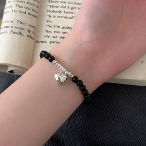 아얼리 Jewellery 데일리 우레탄줄 하트 통통 패션 팔찌