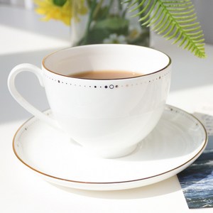 한국도자기 위시스 2인 커피잔세트, 1세트, 골드