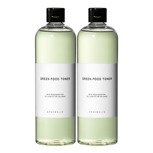 그레이멜린 수분진정 대용량 그린 푸드 토너, 2개, 500ml