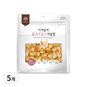 펫시밀 치석제거 고기말이 치실껌 SS 32P, 닭고기말이, 256g, 5개