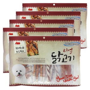 강아지 사사미 간식 리얼 닭고기, 5개, 300g, 치킨믹스