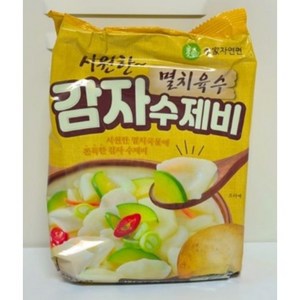 이가자연면 멸치육수 감자 수제비, 186.5g, 8개