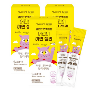 비타민마을 맘편한 면역튼튼 어린이 아연 젤리 15g x 15p, 225g, 1개