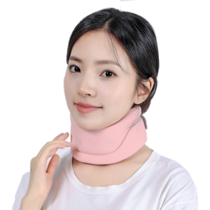 하루바나 소프트형 메모리폼 목보호대 목밴드 남녀공용, 핑크, 1개