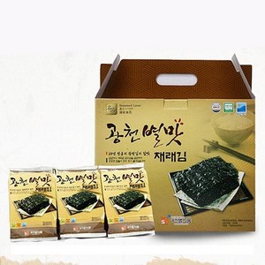 15gx12봉) 별맛 광천 재래김 식탁용김 간식 김 반찬 파래, 1개