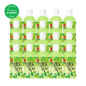 웰그린) 청포도녹차 340ml(20입), 20개, 340ml