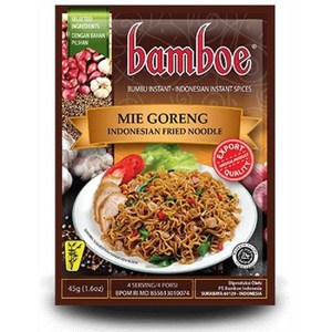 아시아푸드 밤보미고렝 BAMBOE MIE GORENG INDONESIAN FRIED NOODLE, 1개, 45g