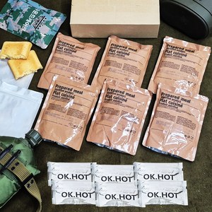 스페인 전투식량 세트/ 찬물 전용 발열팩 포함 국산 부식 사은품 증정 유통기간 장기보관 재난 캠핑 낚시 비상식량, 1800g, 1개, 스페인전투식량 C형