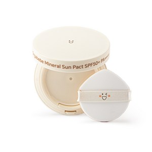오가베베 무기자차 유아 선팩트 SPF50 PA++++ 에어리스 키즈 어린이 아기 선쿠션, 1개, 13ml