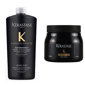 1+1 케라스타즈 샴푸 1000ml + 500ml 헤어마스크 CHRONOLOGISTE BAIN REGENERANT