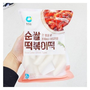 캔디사은품 + 청정원 순쌀떡볶이떡, 500g, 3개