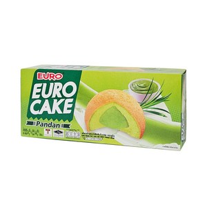 태국 EURO 판단향 케이크 144g 과자 스낵 간식 할랄 HALAL / CAKE Pandan, 1개