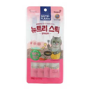 뉴트리플랜 동원 고양이 뉴트리스틱 20p 파우치, 혼합맛(참치/연어), 56g, 10개