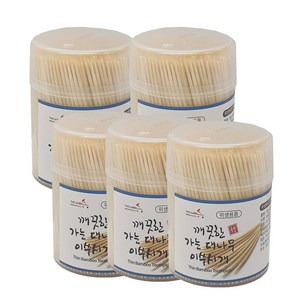 업소용 식당용 가는 대나무 이쑤시개 원형 650p 5개 가정용 요지