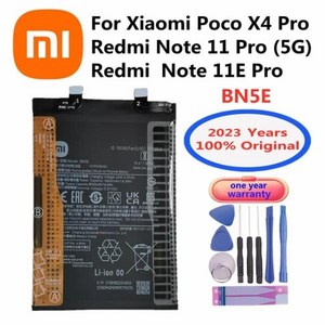 휴대폰 교체 배터리 샤오미 레드미 노트 11 프로 5G POCO X4 프로 5G 노트 11E 프로용 5000mAh, 02 Battey With Tools_01 CHINA