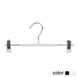 제이지몰-코팅옷걸이 상의 하의(블랙 화이트)-여성용 아동용 논슬립옷걸이 바지걸이 집게걸이- 10개 판매가 옷걸이, 1개, 코팅하의 여성용(화이트) 10개