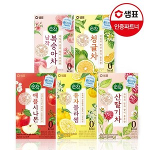 샘표 순작 콜드브루 0kcal 과일허브티 5종 20T 2+1개 골라담기, 청귤차 20T 2개/ 유자블라썸 20T 1개, 20개입