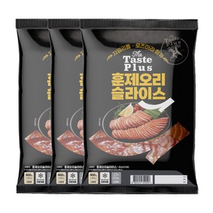 가미 훈제 오리 슬라이스, 3개, 800g