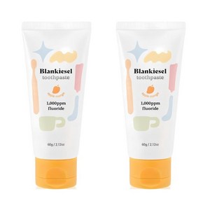 블랑키즐 아기 치약 애플망고향, 60g, 2개
