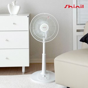 신일 가정용 선풍기 사무실용 거실 원룸 저소음 스탠드 5엽 선풍기 30cm, SIF-12PNX