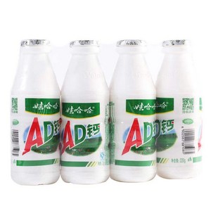 와하하 에이디 AD 중국우유, 4개, 220ml