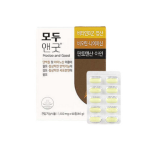 (유유제약)모두앤굿 60정(2개월분) 모앤굿 리뉴얼제품, 3박스(1450mg x 60정), 60정, 3개