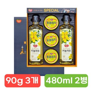 동원 스페셜 7호 참치캔X3 + 카놀라유X2 선물세트 명절선물, 1세트