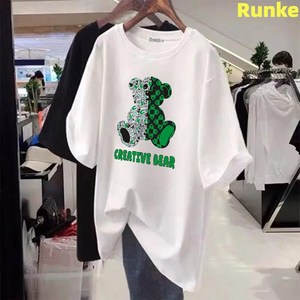 Runke 여성 반팔 캐주얼 티셔츠 빅사이즈 2장 M~4XL