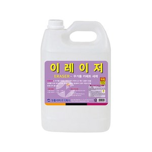 원폴리머 이레이저 3.75L 무거품 카페트 러그 샴푸 세정제 찌든때 기름때 얼룩제거 청소, 1개