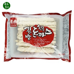 [푸드토스] 한맥 김밥한줄돈까스 김밥돈까스 (100gX3O줄) 가공식품 튀김류 간식 돈까스, 1kg, 1개