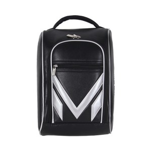 맥클라이드 골프 신발주머니 신주머니 골프화 슈즈백 실내화주머니 스포츠 신발가방, 블랙-실버, 1개