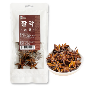 <중화국제>중국 팔각 따료 팔각향 스타아니스 향신료30g, 30g, 1개