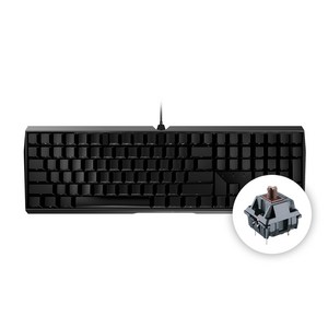 체리 키보드 CHERRY MX BOARD 3.0S 2A 블랙&화이트 기계식 게이밍 키보드 / 공식 판매점, 갈축, G80-3870LIAKR-2, 블랙