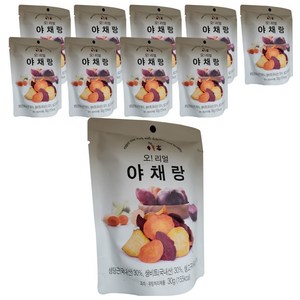 오! 리얼 야채랑 건강간식 저칼로리과자, 30g, 10개