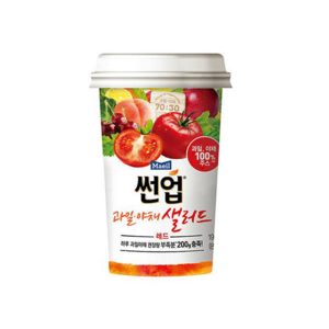 매일유업 썬업 야채 과일 샐러드 레드컵 190ml, 20개