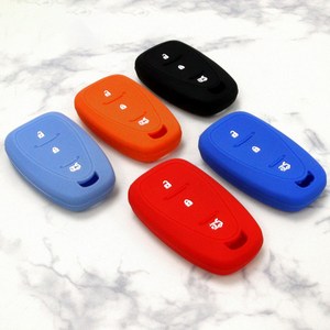 차데코 쉐보레 트랙스 크로스오버 실리콘 키케이스 3버튼 스마트키 커버, 스카이