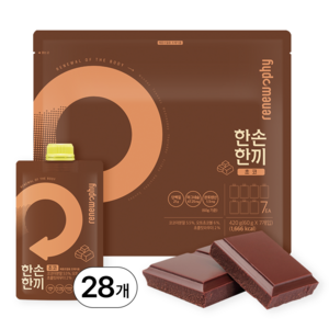 리뉴파이 한손한끼 단백질 쉐이크, 초코맛, 28개, 60g