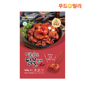 푸드밀리 매운순살닭갈비600g, 1개, 600g