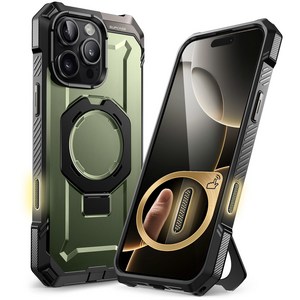 Supcase 아이폰 16프로 16프로맥스 호환 케이스 카메라 컨트롤 캡처버튼 케이스 스탠드케이스 후면커버