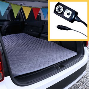 이한일 DC매트 차박 전기매트 12v 전기장판 탄소 온열 매트 국내산, 12V 125X190cm (접속구2개), 딥블루(극세사)