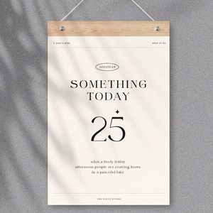 [퍼니즈] 2025년 벽걸이 달력 16종, 썸띵투데이, 1개